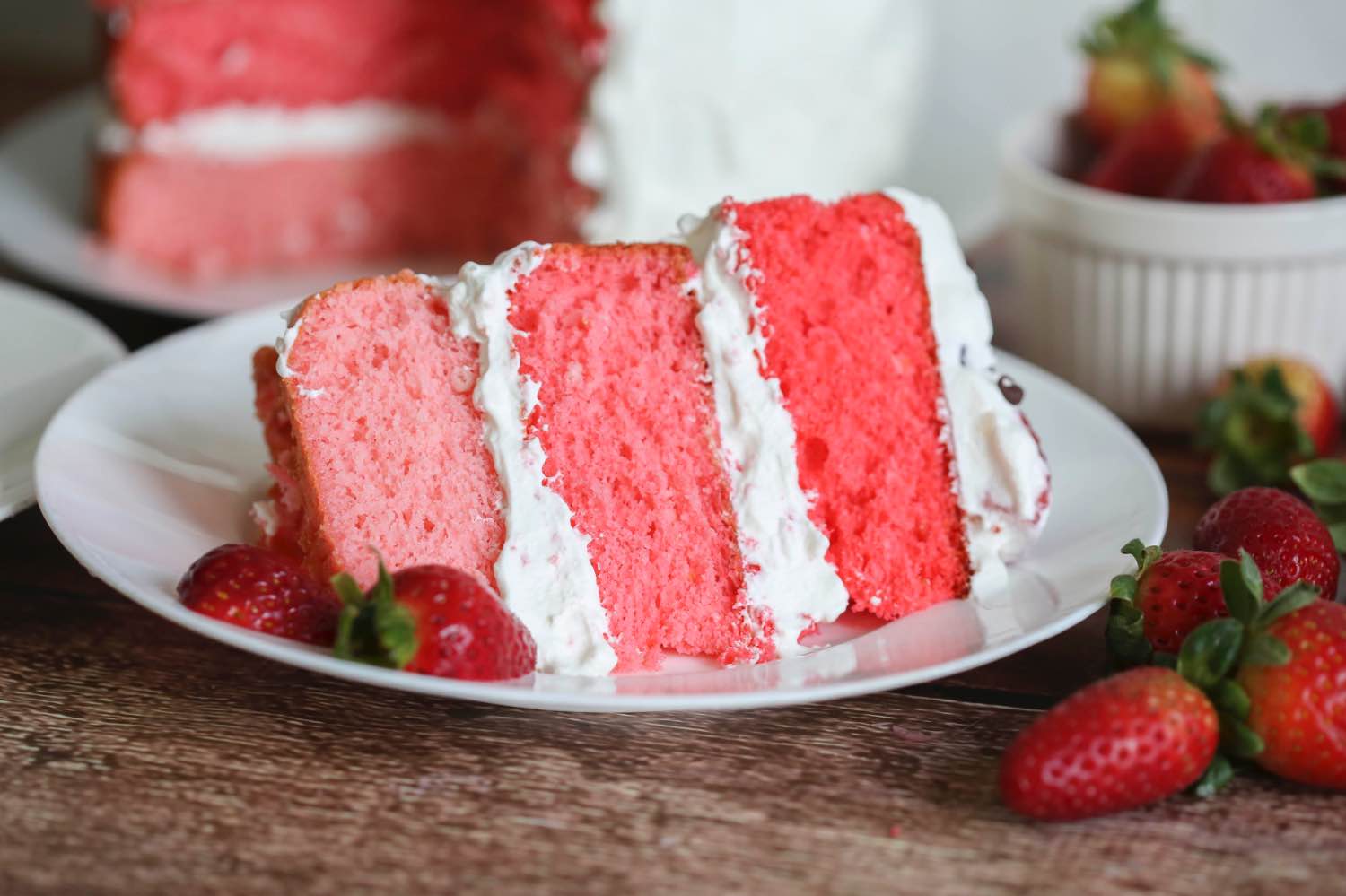 strawberry cake slice recipe close up pop shop america