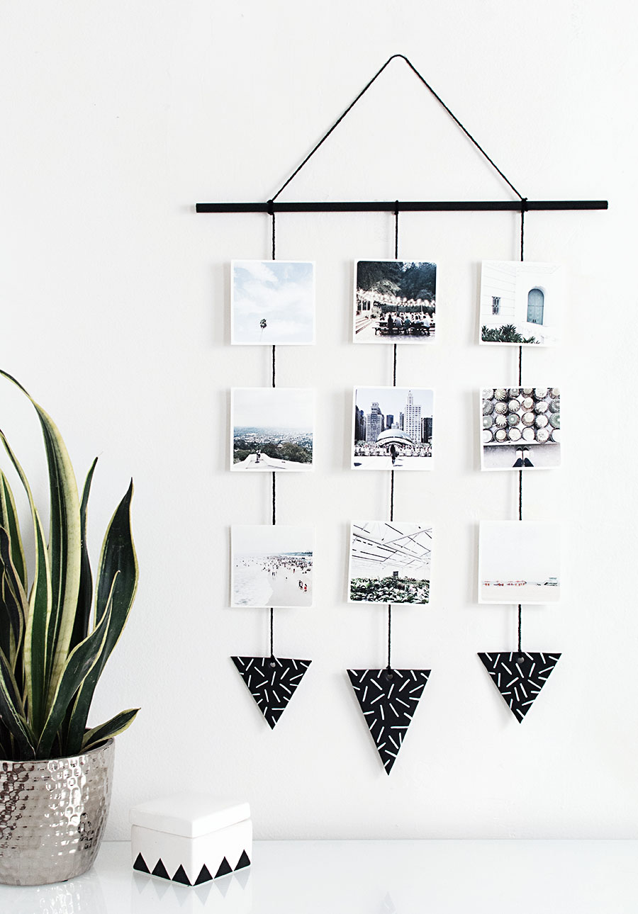 DIY-Photo-wall-hanging homey oh my