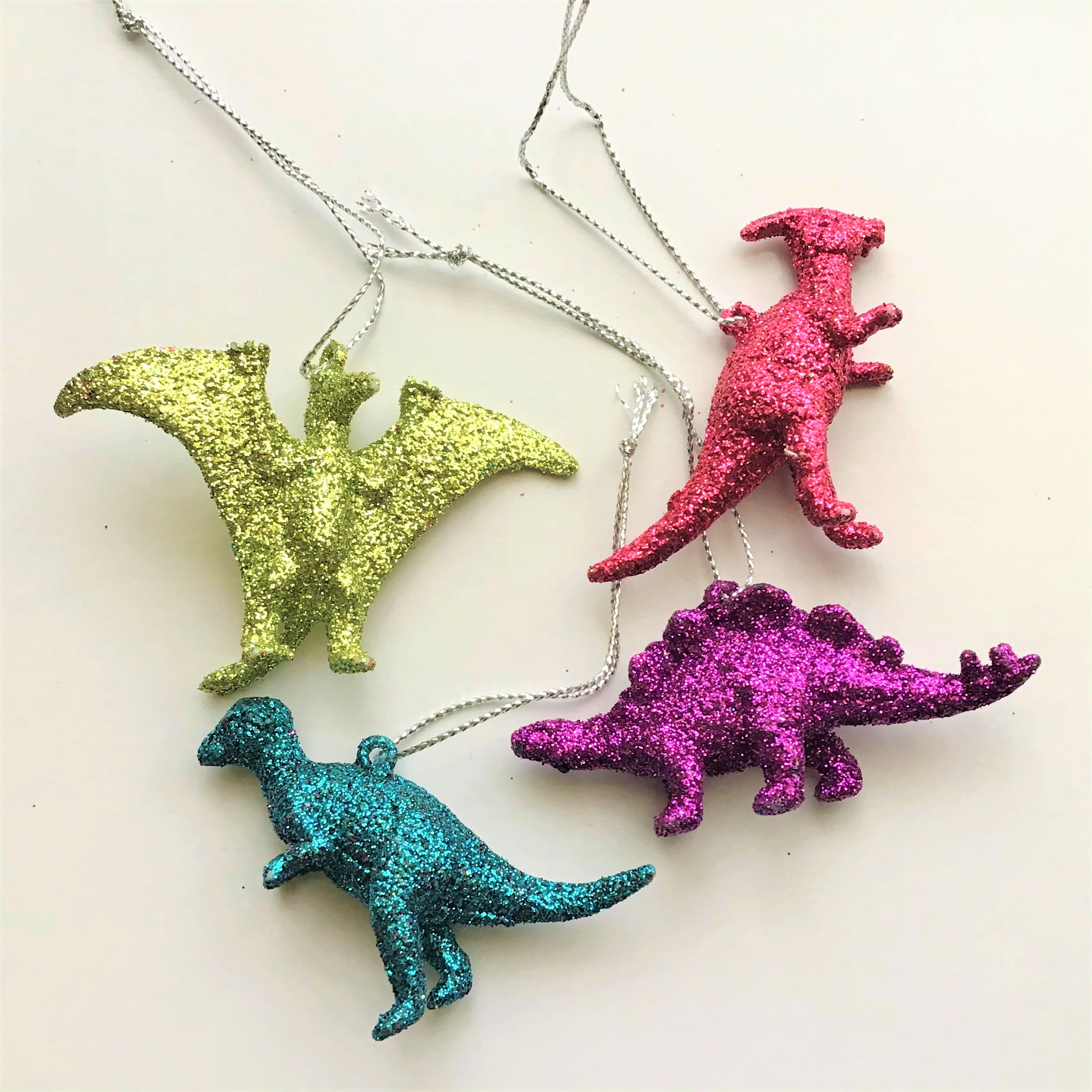 Glitter Dinosaur Earrings DIY - Variety