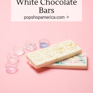 how to make edible glitter white chocolate bars pop shop america