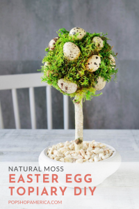 natural moss easter egg topiary diy pop shop america