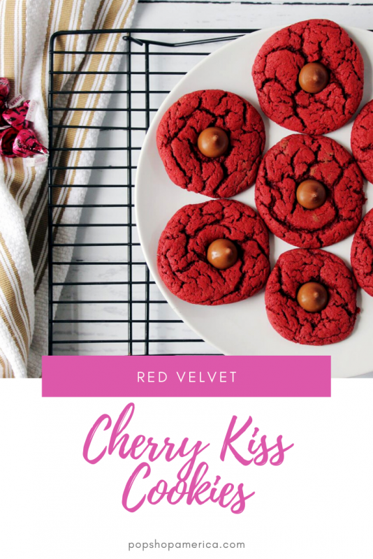 red velvet cherry kiss cookies recipes pop shop america