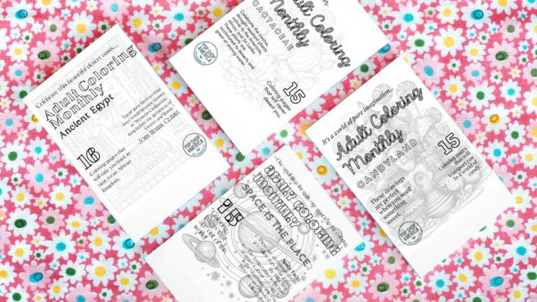 Adult Coloring Monthly Subscription Box | Pop Shop America
