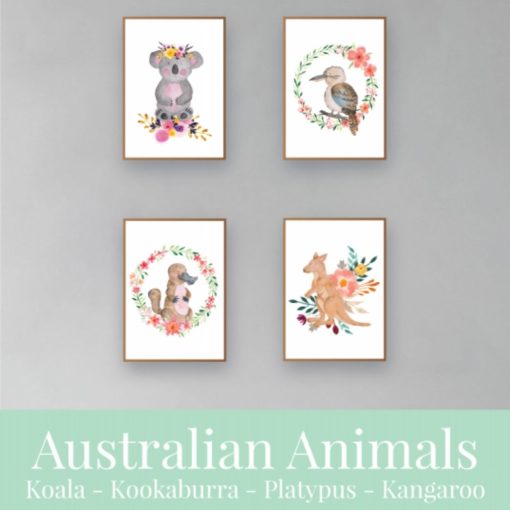 Australian-Watercolor-Animals-and-Wreaths-ver2-square-1