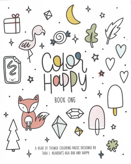 color happy book one coloring book cover