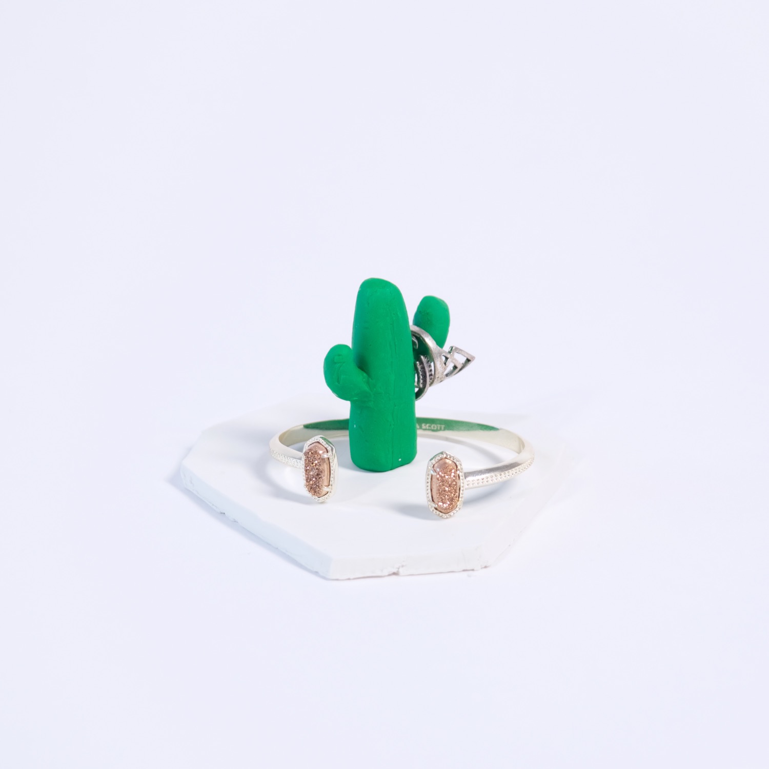 finished cactus trinket dish craft in style subscription box