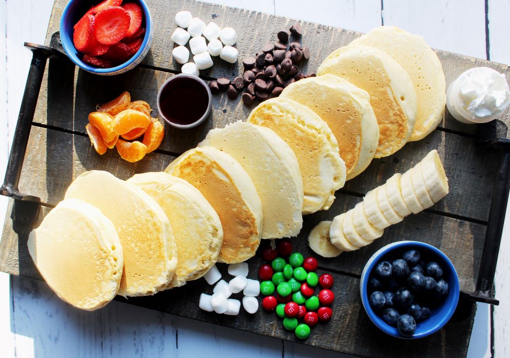 pancake board with fruit 1