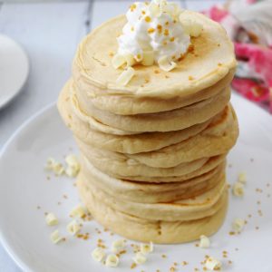 stacked pancakes from make ahead mix 1