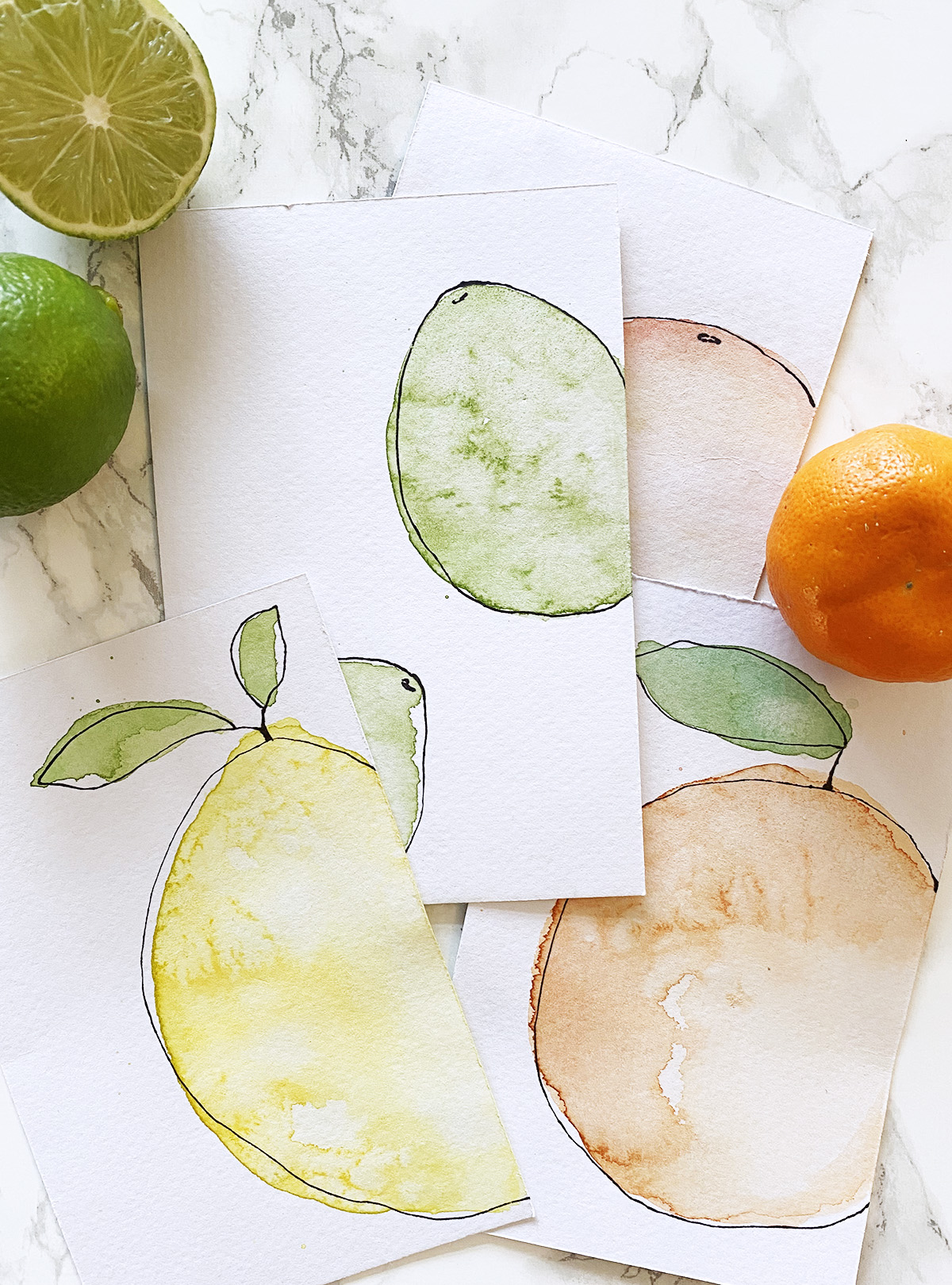 DIY Watercolour Postcards