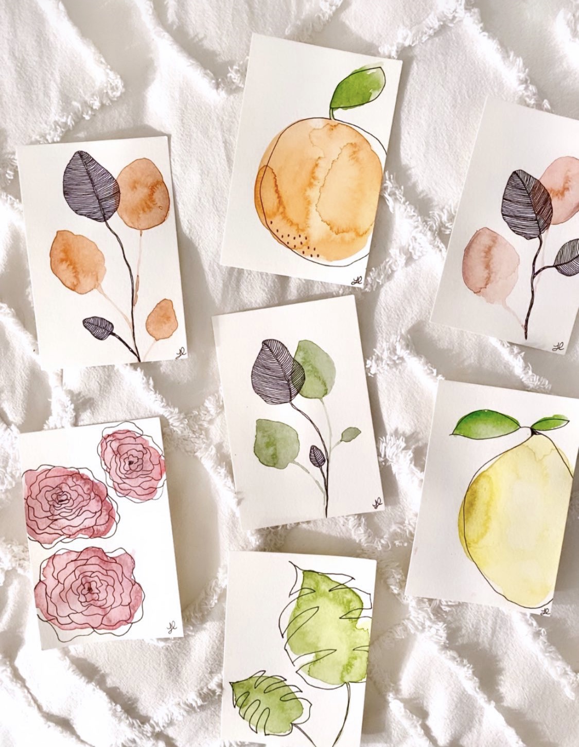 DIY Watercolour Postcards