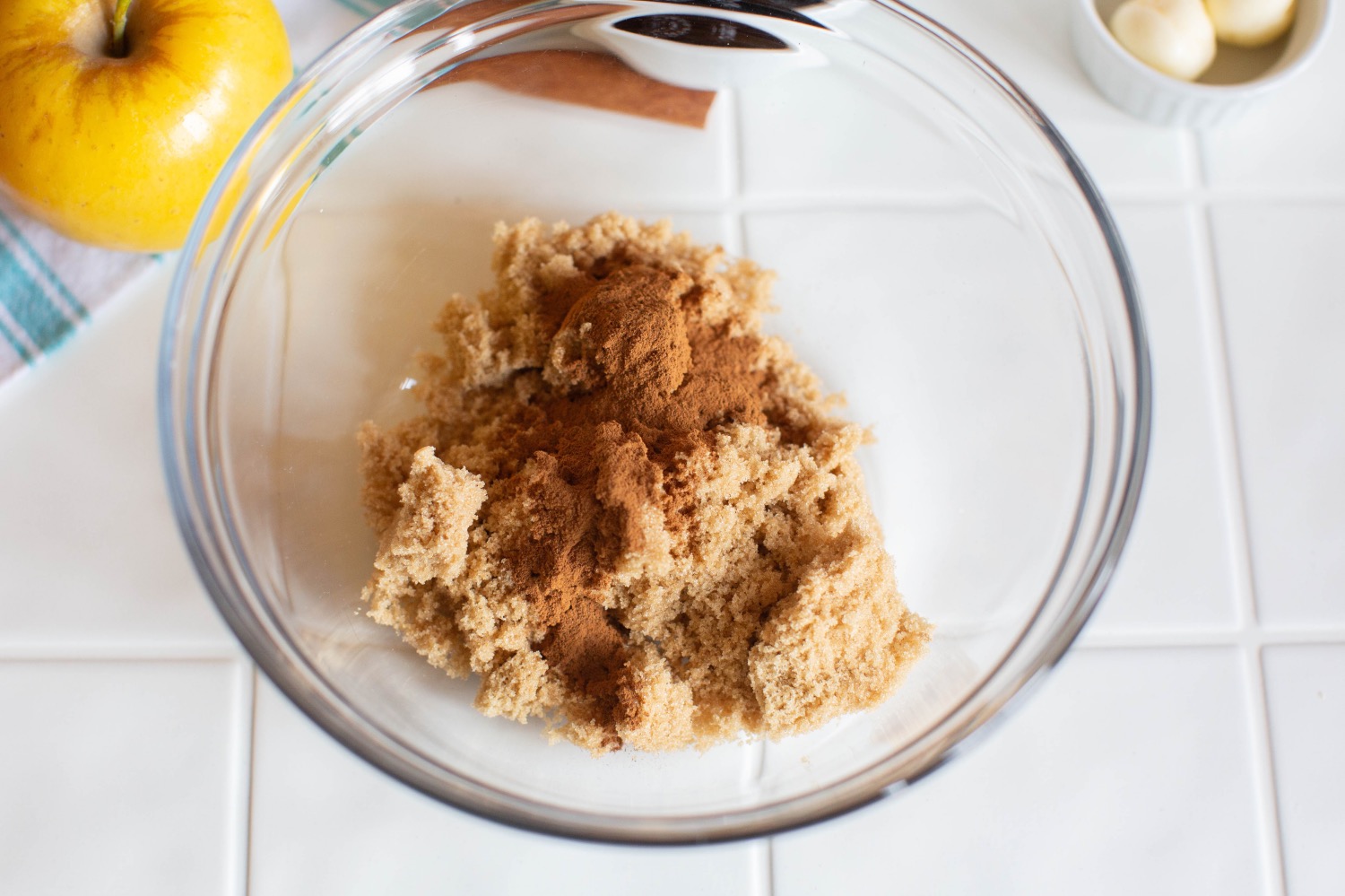 mix together the cinnamon and brown sugar