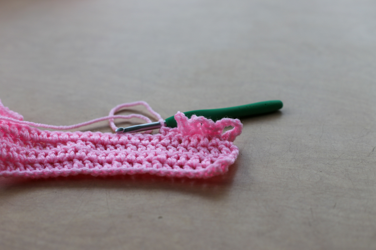reusable crochet swiffer pad tutorial lopp stitch
