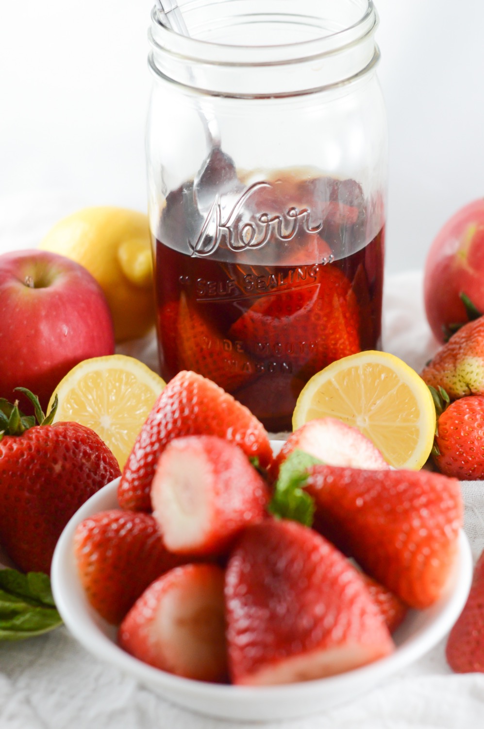 vanilla infused strawberries fruit salad recipe