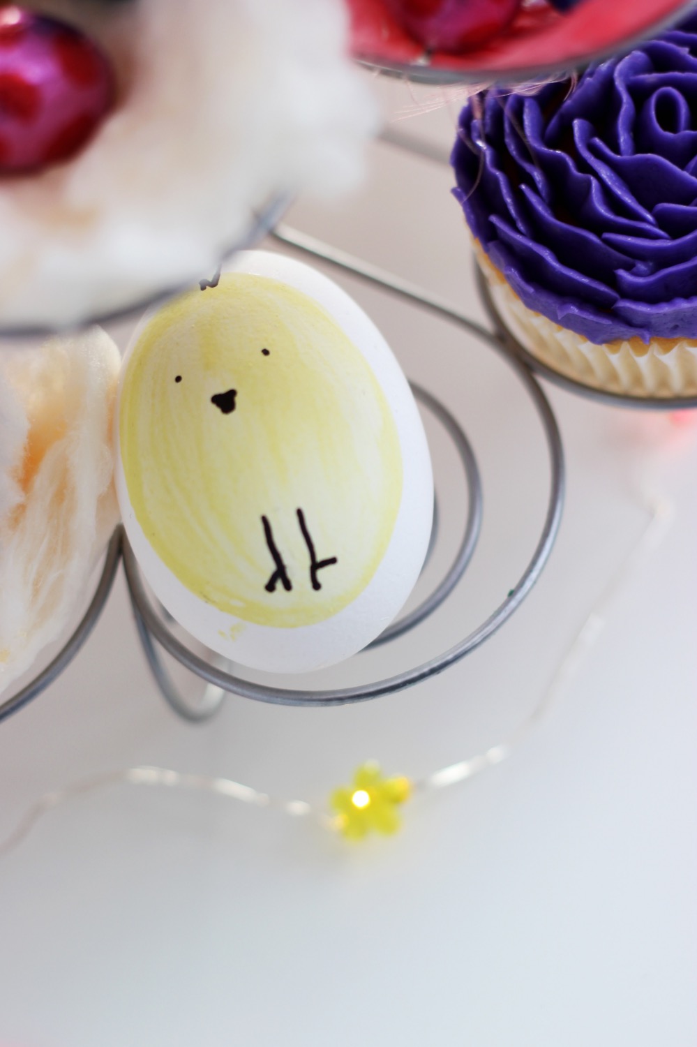 yellow painted sharpie easter egg chick pop shop america