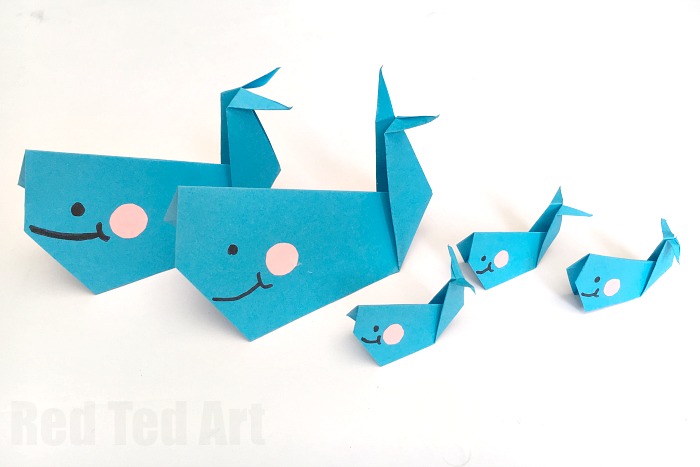 Easy-Origam-Whale-for-Kids-super-cute-fun-and-easy-whale-a-great-paper-craft-for-beginner-origami-kids.-How-to-make-an-origami-whale