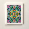 example of finished mandala paint by numbers kit