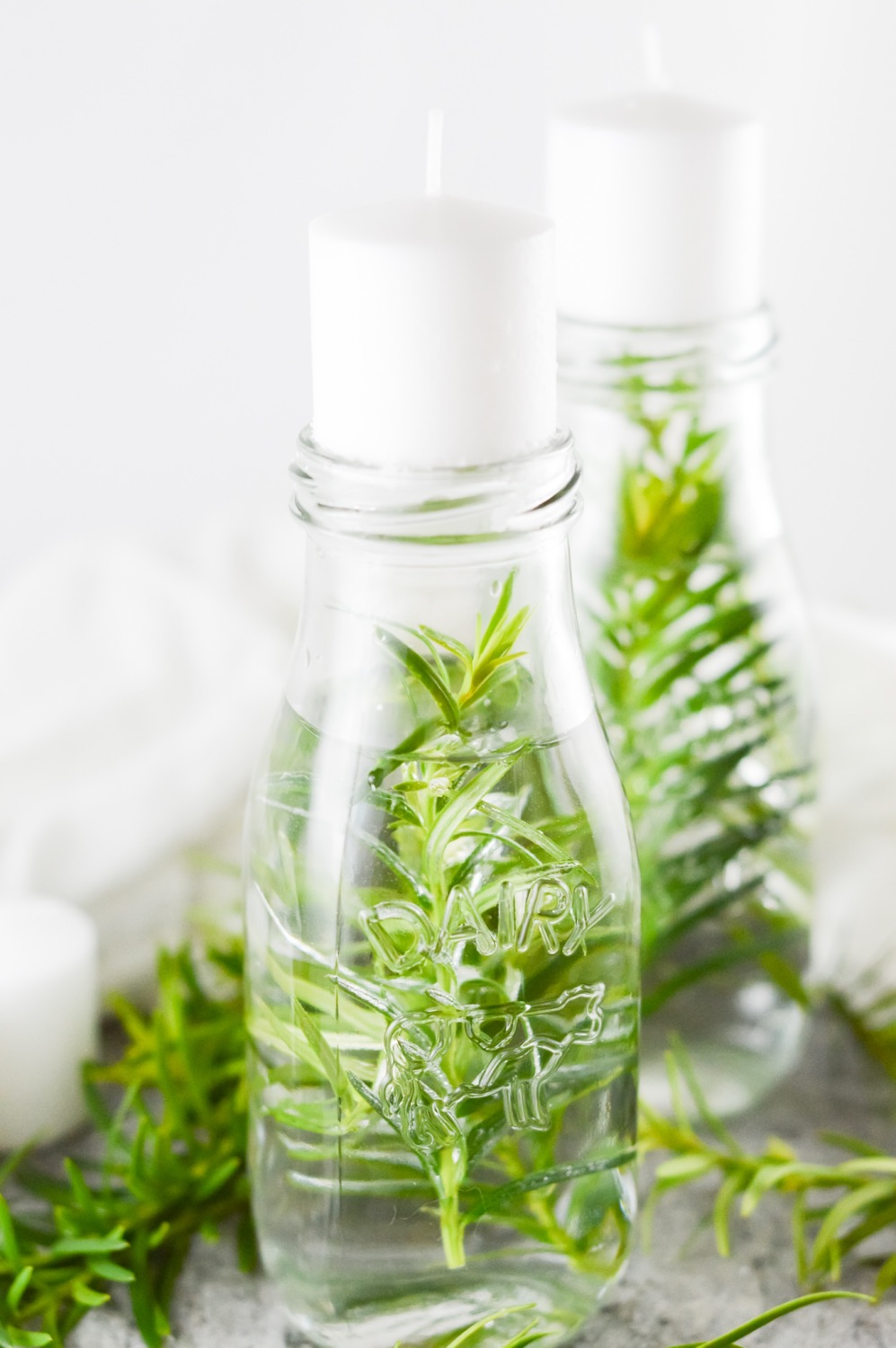 How to Make Fresh Herb Water Candles