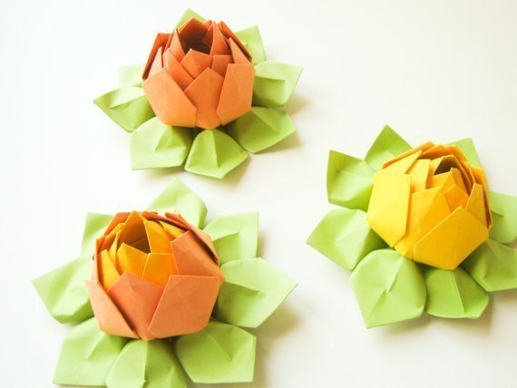 origami lotus craft tutorial pop shop america