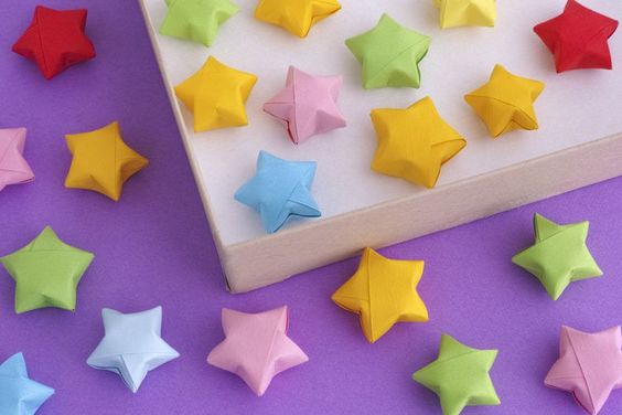 origami lucky stars by the spruce