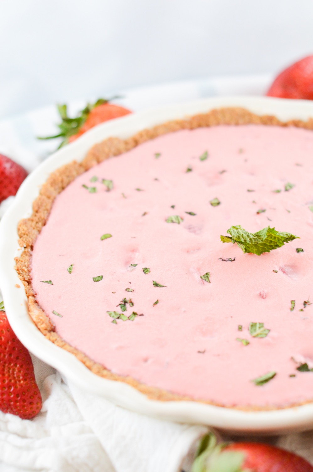 strawberry cream pie mojito dessert recipe