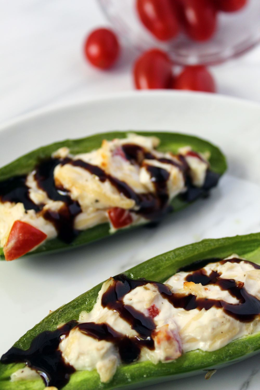 two air fryer stuffed jalapeno peppers and tomatoes 1