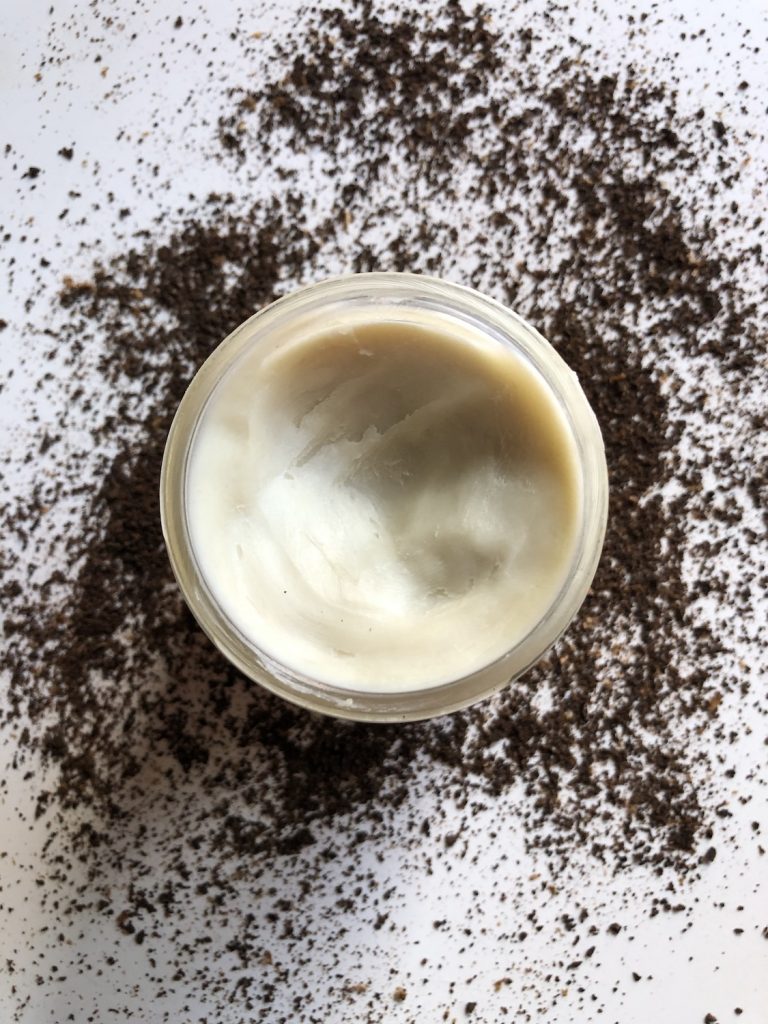 DIY Shea Butter, Coffee, and Cinnamon Scrub