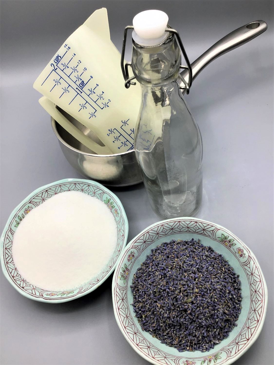 DIY Lavender Simple Syrup Materials