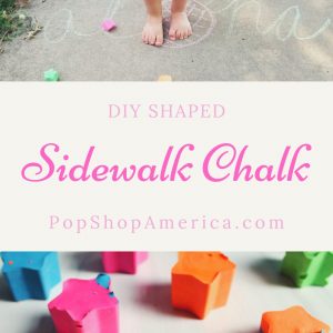 DIY SHAPED sidewalk chalk