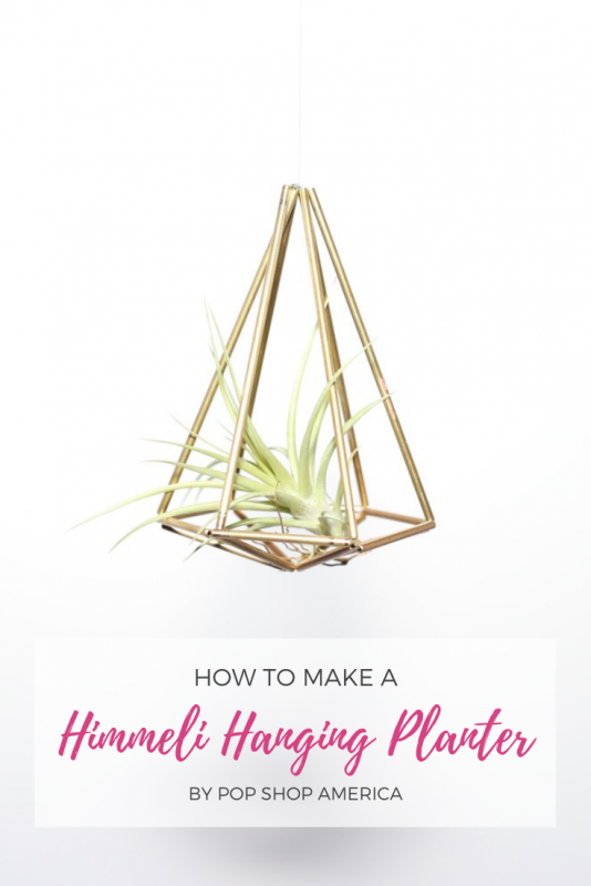 how to make a himmeli air plant hanging planter