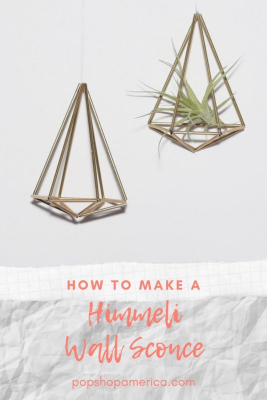 how to make a himmeli wall sconce diy pop shop america