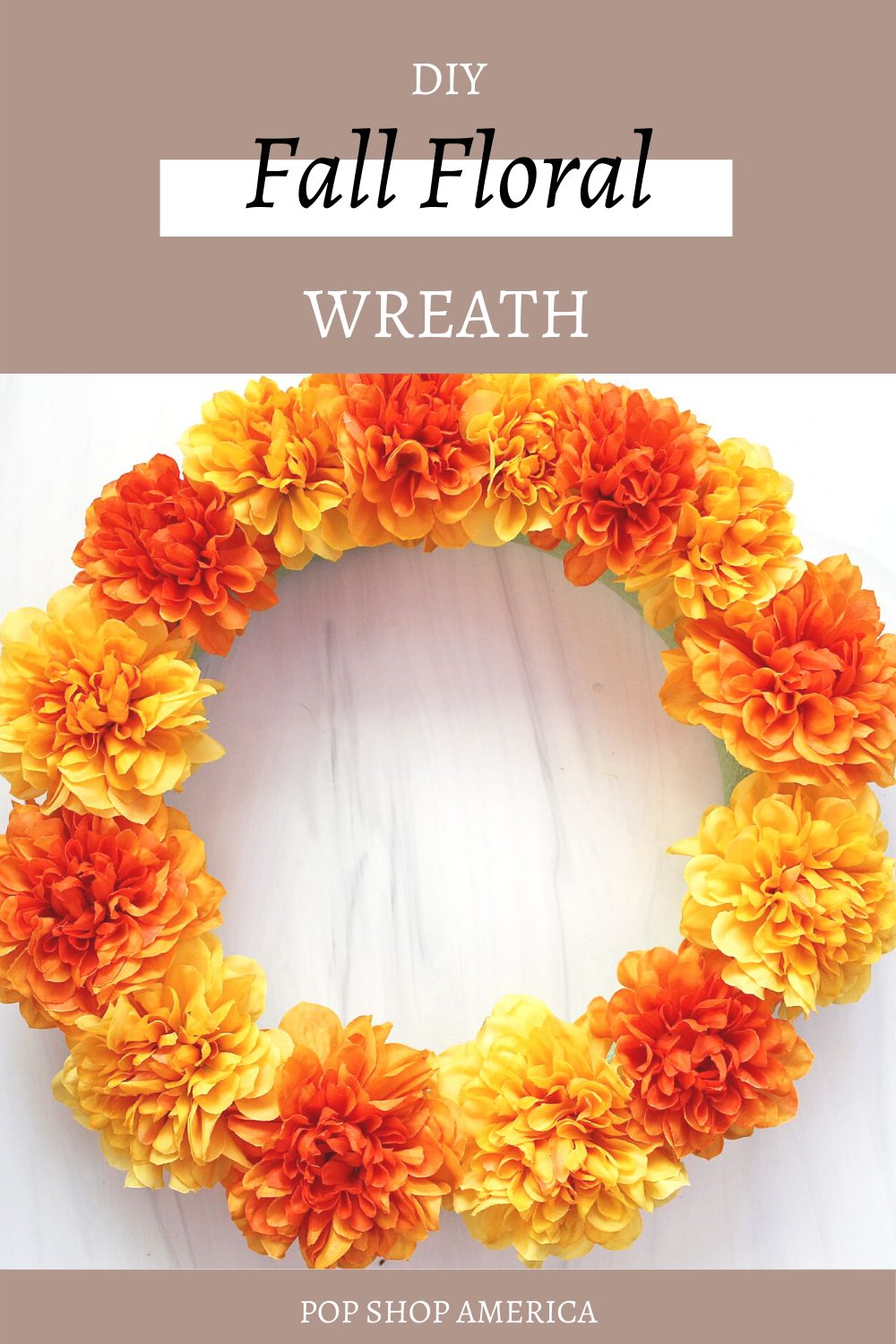 How To Make A Simple DIY Floral Wreath   DIY Fall Floral Wreath 