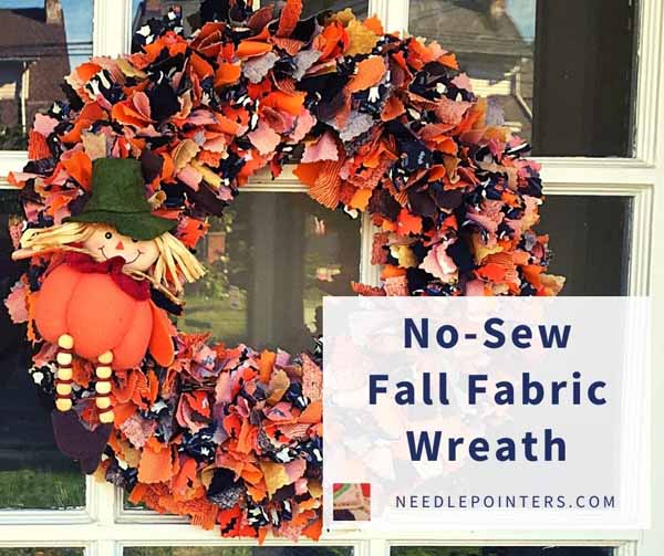 No-Sew-Fall-Fabric-Wreath