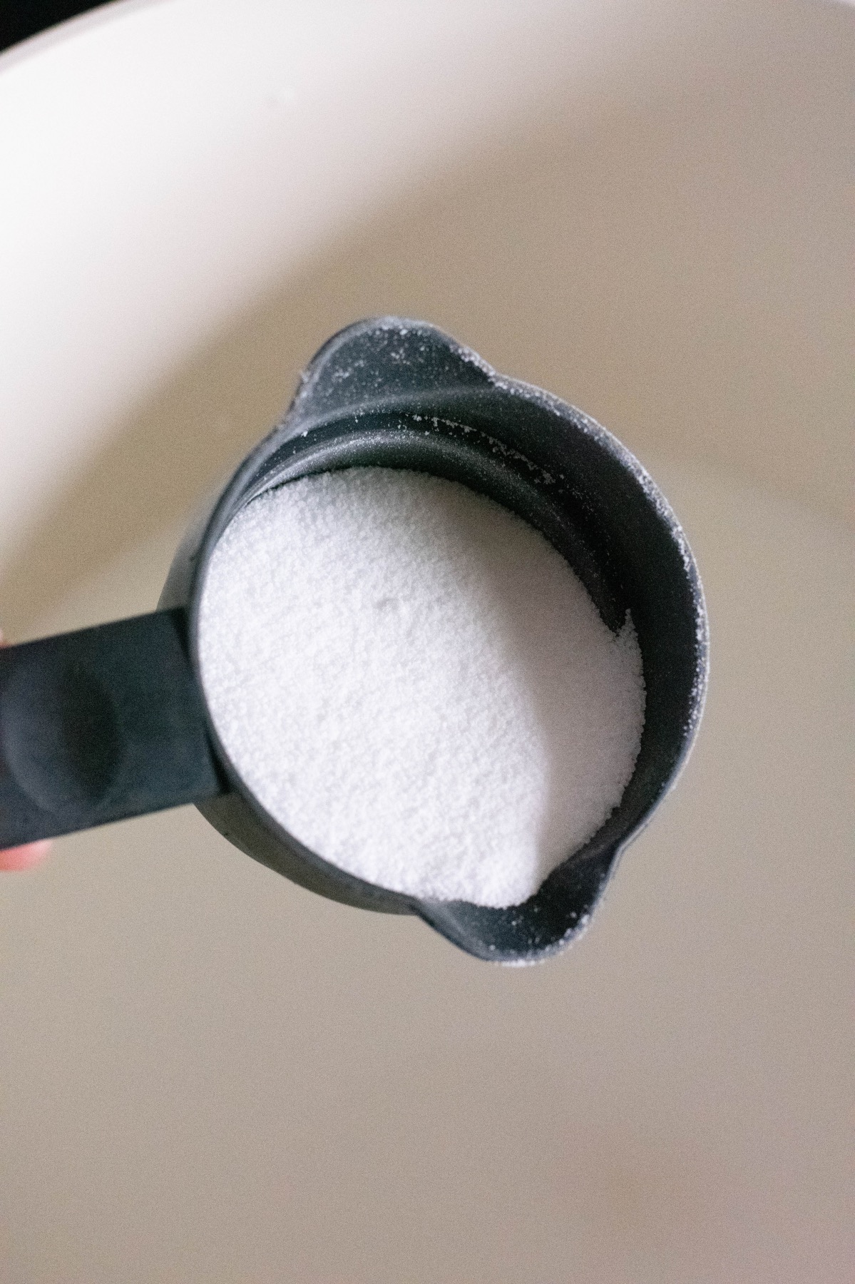 add sugar to the churros batter - recipe tutorial