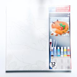 diy kit holiday fox paint by numbers kit