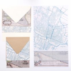map stationery envelopes paper et