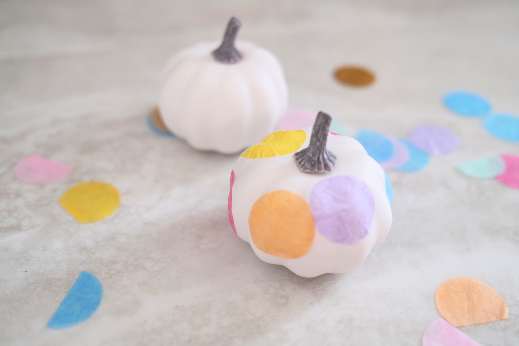 confetti pumpkins craft tutorial pop shop america