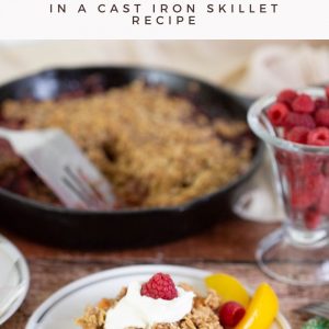 raspberry and peach crisp recipe tutorial