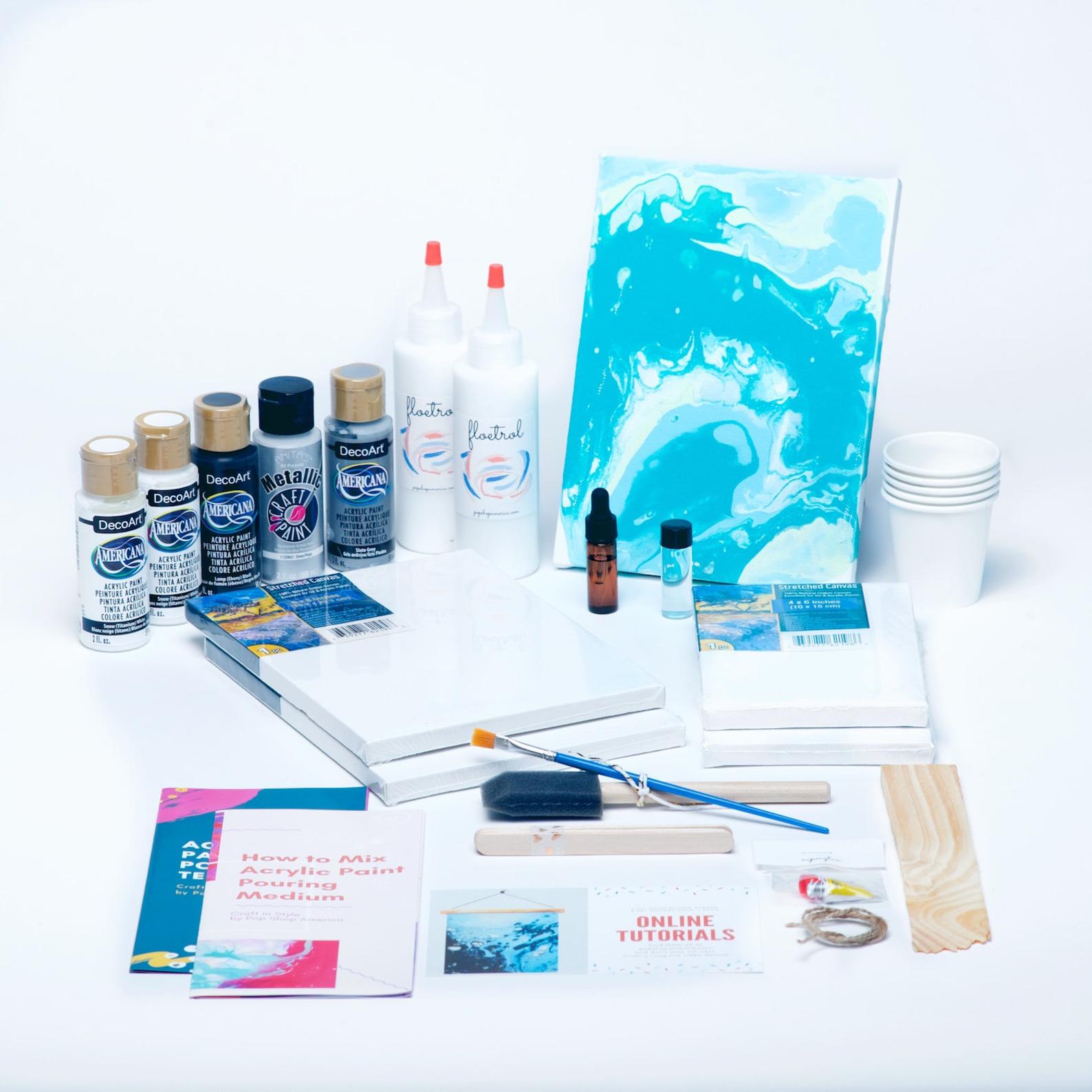 Acrylic Paint Pouring Kits - DIY Art in a Box - Arts and Crafts Ideas