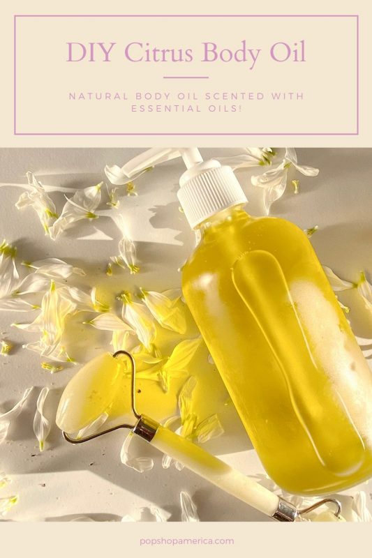 diy citrus body oil tutorial