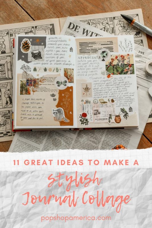 11 ideas to make a stylish journal collage diy pop shop america