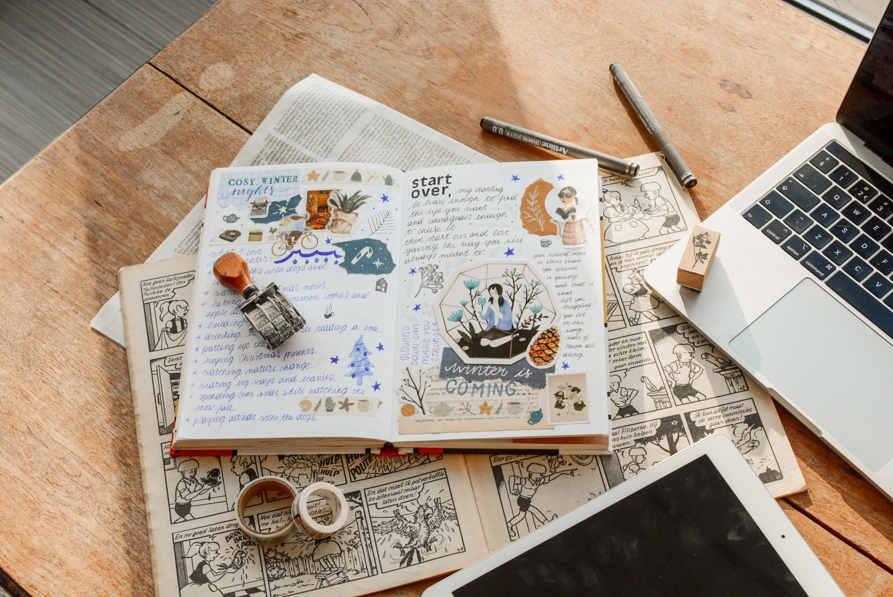 11 Ideas For Creating A Stylish Journal Collage   Add Washi Tape And Stickers To Make A Cool Collage Journal 