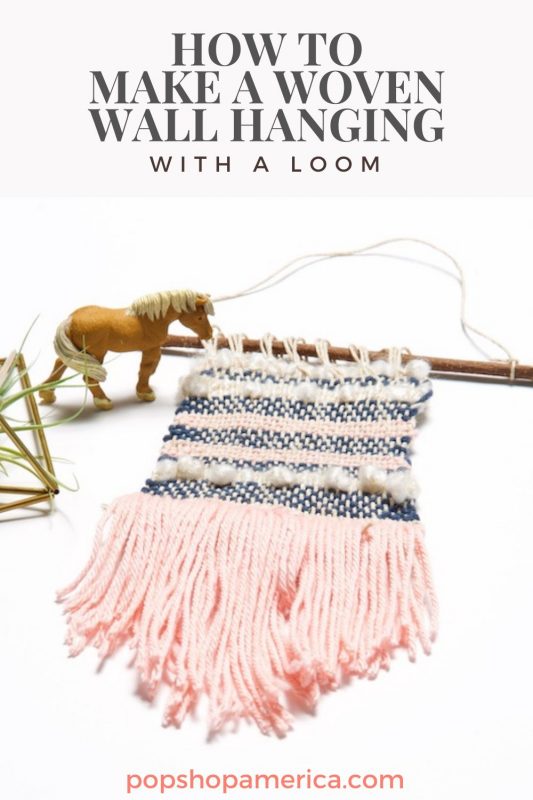 how to make a woven wall hanging with a loom diy feature