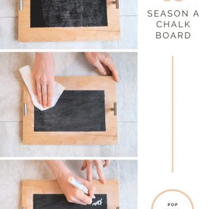 how to season a chalkboard easy guide