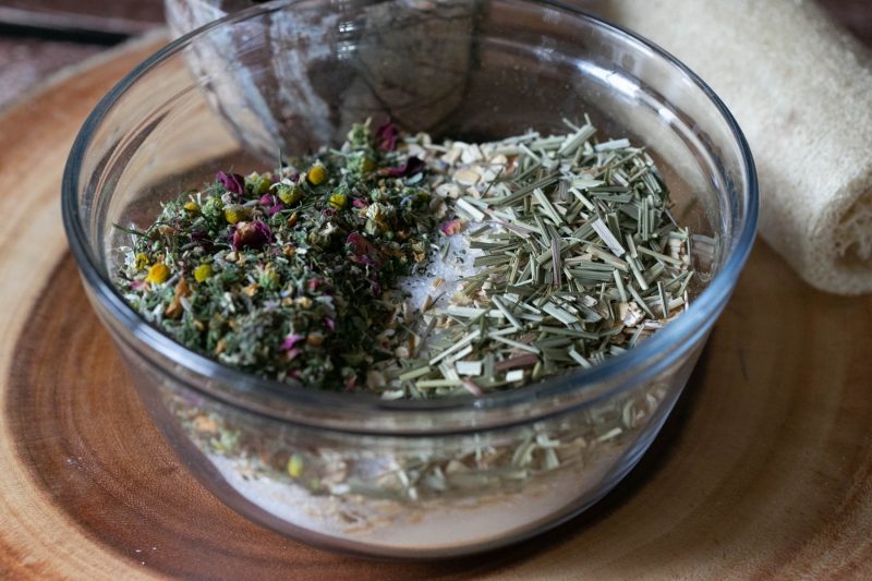 How to Make a Relaxing Forest Herb Bath Soak