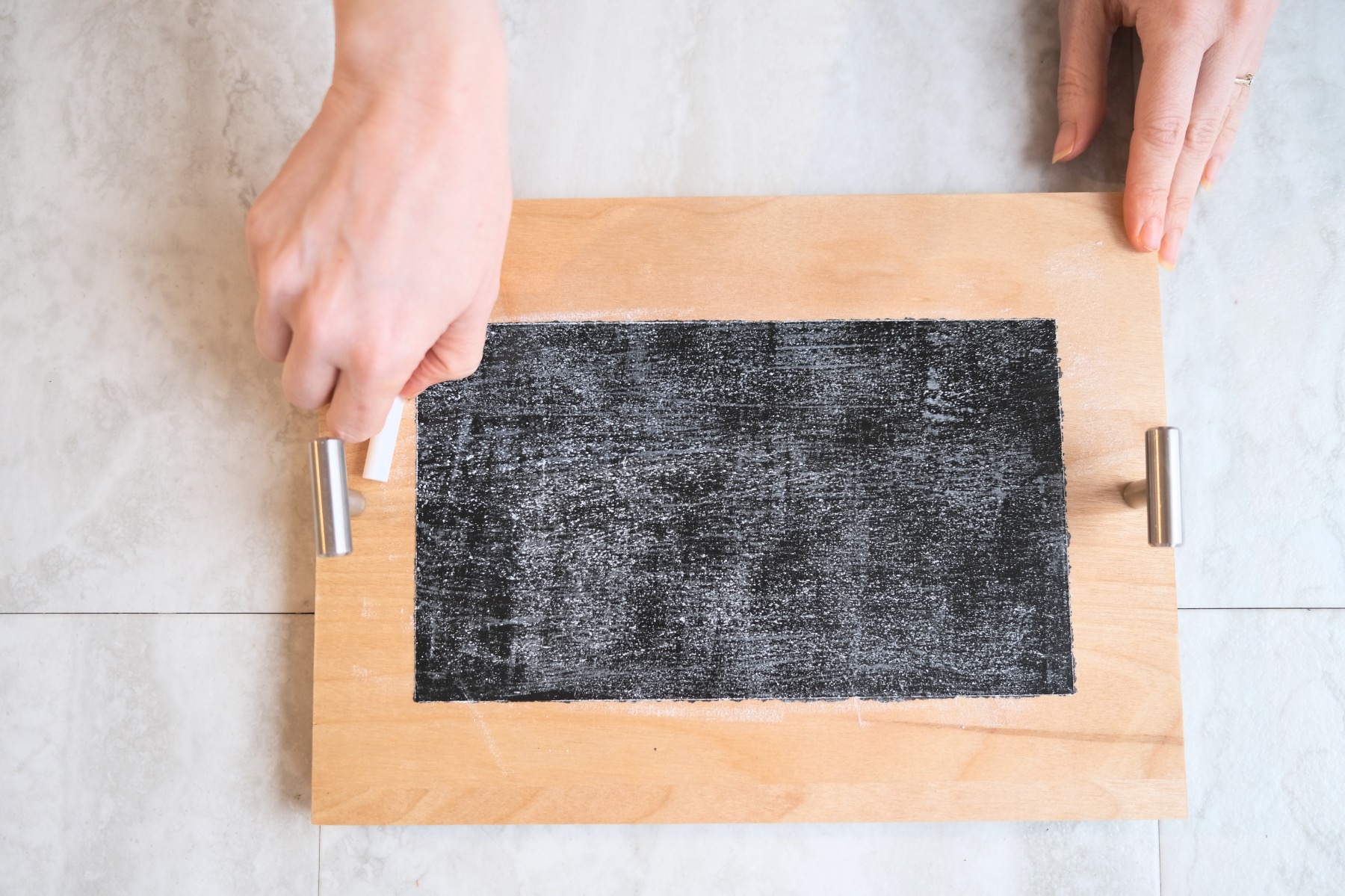 seasoning a chalkboard step by step instructions