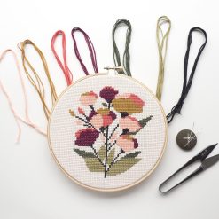 coral-flowers-cross-stitch-making-kit