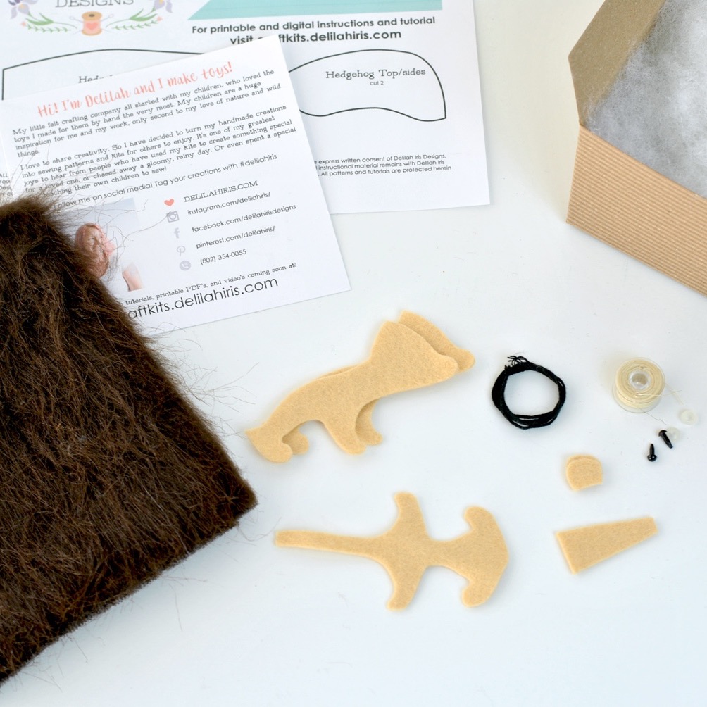 Felt Sewing Kit, Kids Crafts Projects, Diy Felt Animal, Sew Your Own Fox,  Felt Craft Kit 
