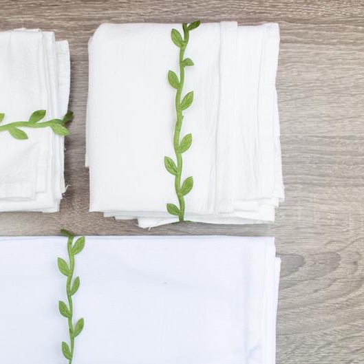 White Flour Sack Tea Towels - Set of 4