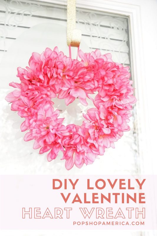 valentines day heart wreath craft tutorial