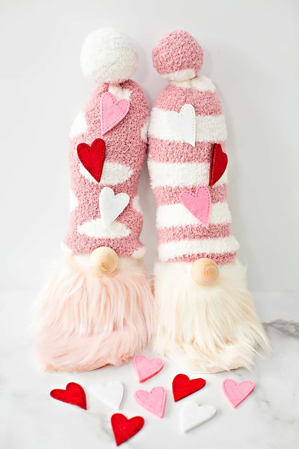 valentines sock gnomes craft